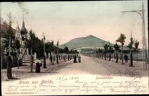 Ak Görlitz in der Lausitz, Landeskrone