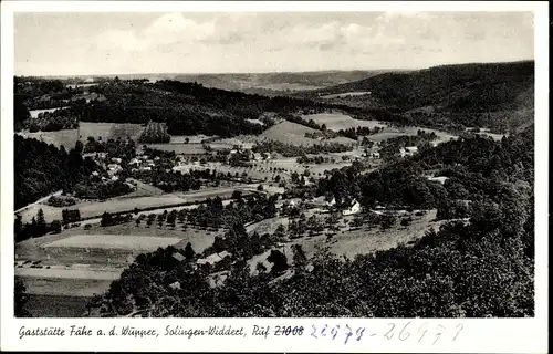 Ak Widdert Solingen, Panorama, Gaststätte Fähr