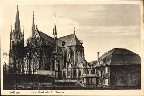 Ak Solingen im Bergischen Land, katholische Pfarrkirche St. Clemens