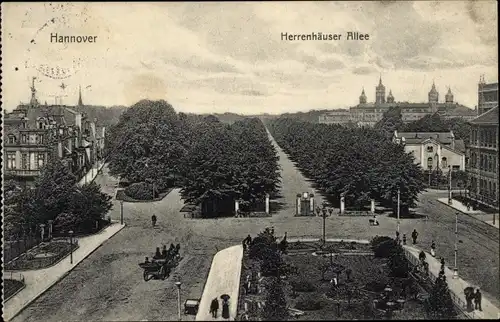 Ak Hannover in Niedersachsen, Herrenhäuser Allee
