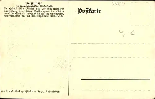 Ak Holzminden in Niedersachsen, Blick zum Ort