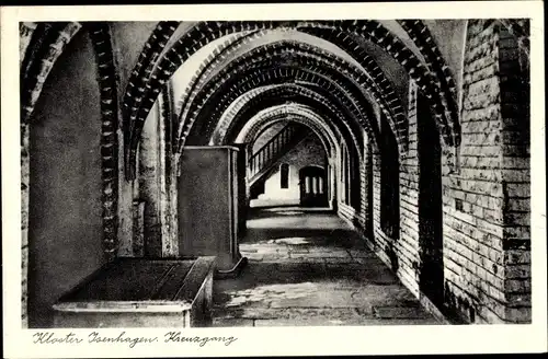 Ak Hankensbüttel in Niedersachsen, Kloster Isenhagen, Kreuzgang