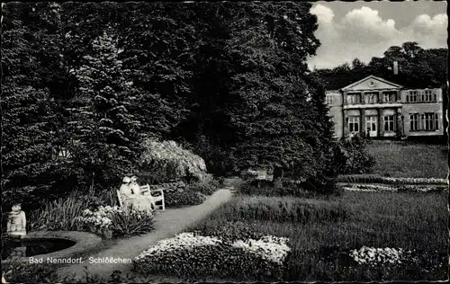 Ak Bad Nenndorf an der Weser, Schlösschen, Park