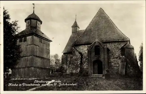 Ak Visselhövede in Niedersachsen, Lüneburger Heide, Kirche, 11. Jahrhundert