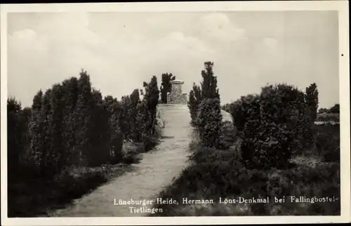 Ak Tietlingen Walsrode im Heidekreis, Hermann-Löns-Denkmal