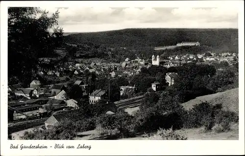 Ak Bad Gandersheim am Harz, Ortsansicht, Blick vom Laberg