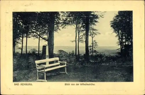 Ak Rehburg Loccum in Niedersachsen, Blick von der Wilhelmshöhe