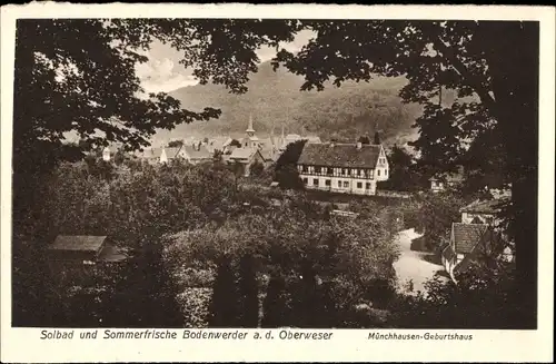 Ak Bodenwerder an der Oberweser, Münchhausen-Geburtshaus