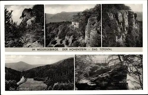 Ak Süntel Hessisch Oldendorf an der Weser, Hohenstein, Totental