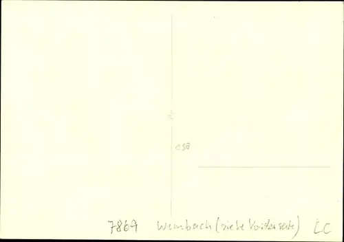Foto Ak Wembach im Schwarzwald, Panorama