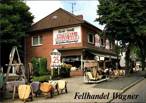 Ak Schneverdingen in der Lüneburger Heide, Fellhandel Wagner, Harburger Straße 17A, Autofelle