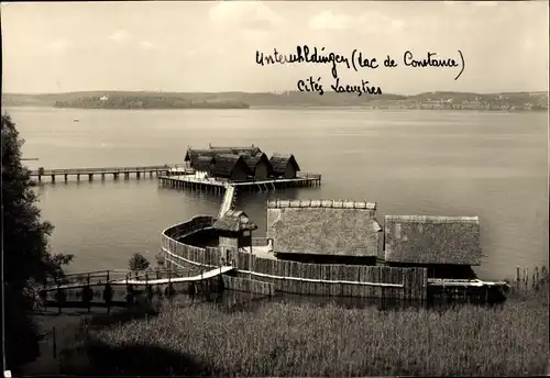 Ak Unteruhldingen Uhldingen Mühlhofen am Bodensee, Pfahldorf