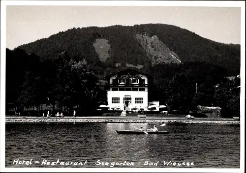 Foto Ak Bad Wiessee in Oberbayern, Hotel-Restaurant Seegarten