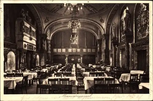 Ak Berlin Schöneberg, Restaurant Bayernhof, Minnesängersaal, Potsdamer Straße 10-11