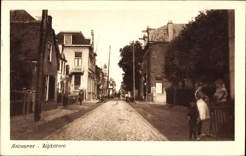 Ak Aalsmeer Nordholland Niederlande, Zijdstraat