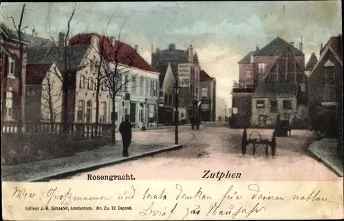 Ak Zutphen Gelderland, Rosengracht