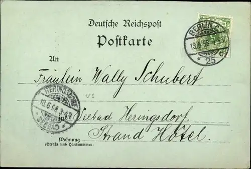 Mondschein Ak Berlin Schöneberg, Blick auf die Lutherkirche