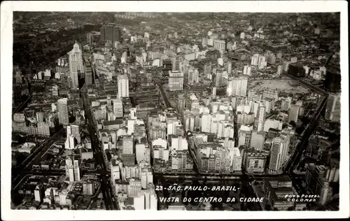 Ak São Paulo Brasilien, vista do centro da cidade