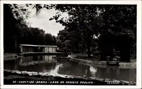 Ak Curitiba Brasilien, Lago do Passeio publico