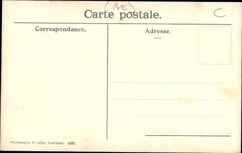 Ak Kanton Bern, Eiger, Mönch, Jungfrau, Mürrenbahn, Grütschalp