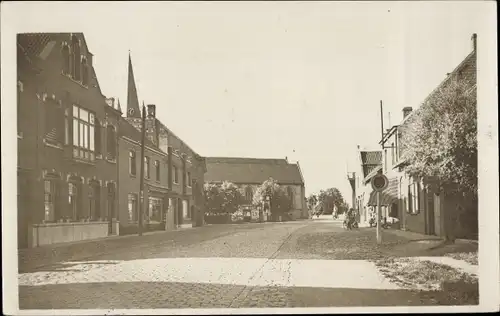 Foto Ak Keiem Westflandern, Gemeenteplaats