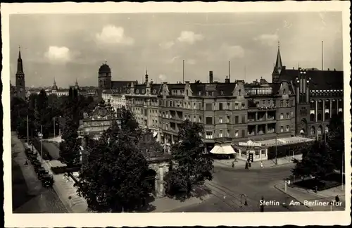 Ak Szczecin Stettin Pommern, Am Berliner Tor