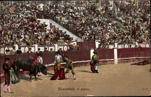 Ak Bullfight, freihändiges Descabello