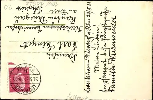 Ak Glückwunsch Pfingsten, Maikäfer, Treffen, Gespräch, Vögel