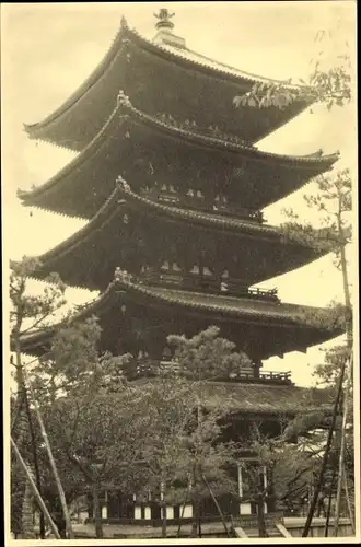 Foto Nara Präfektur Nara Japan, fünfstöckige Pagode