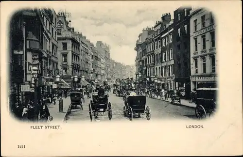 Ak London City England, Fleet Street