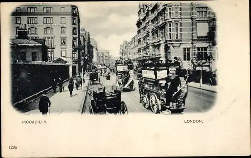 Ak London City England, Piccadilly