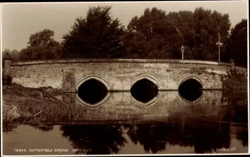 Ak Hadleigh Essex England, Toppesfield Bridge