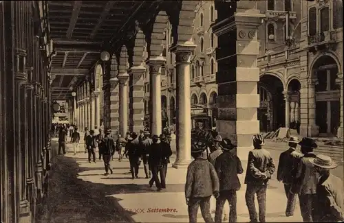 Ak Genova Genua Liguria, Via Venti Settembre