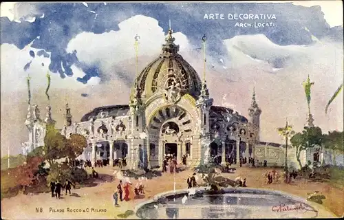 Künstler Ak Milano Mailand Lombardia, Esposizione 1906, Arte Decorativa