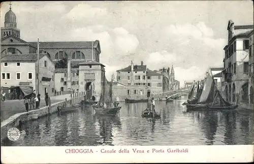 Ak Chioggia Veneto, Canale della Vena, Porta Garibaldi