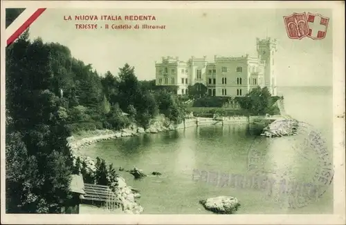 Ak Triest Trieste Friuli Venezia Giulia, Schloss Miramar