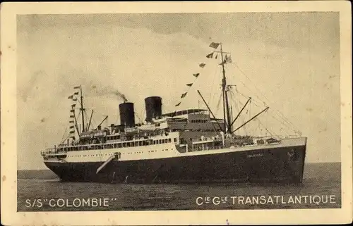 Ak Dampfer Colombie, CGT, French Line