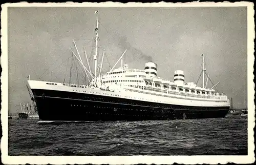 Ak Dampfer SS Nieuw Amsterdam, Holland America Line, HAL