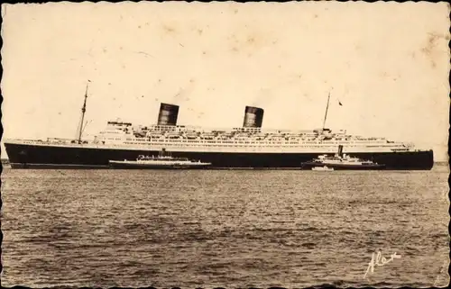 Ak Der große Queen-Elisabeth-Liner, Cunard Line