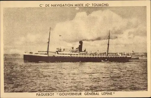 Ak Paquebot Gouverneur General Lepine, Mixed Navigation Company