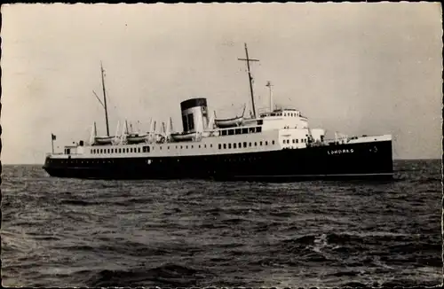 Ak Liner London, Dieppe Newhaven Line, Französische und Britische Eisenbahnen