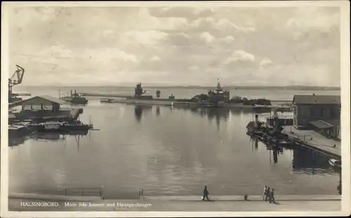 Ak Hälsingborg Helsingborg Schweden, Hafen