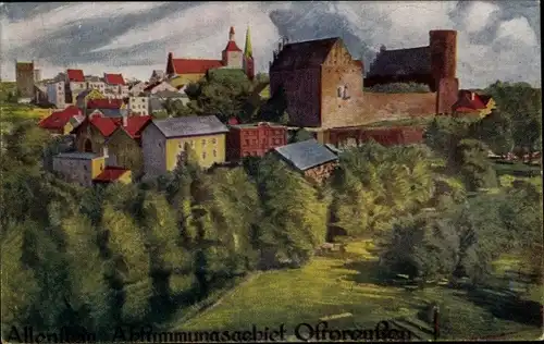 Ak Olsztyn Allenstein Ostpreußen, Totalansicht