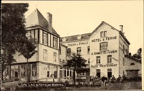 Ak Spa Wallonien Lüttich, Lac Hotel de Warfaz