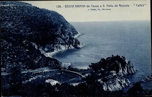 Ak Tossa Costa Brava Katalonien, Gesamtansicht