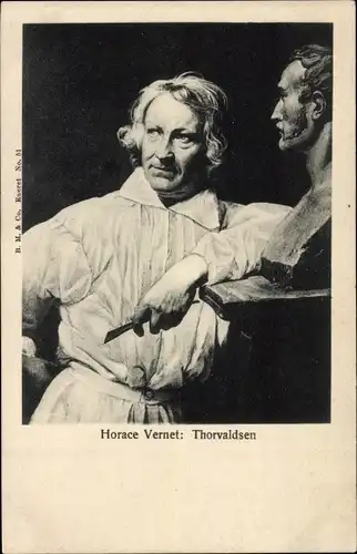 Künstler Ak Vernet, H., Bildhauer Thorvaldsen