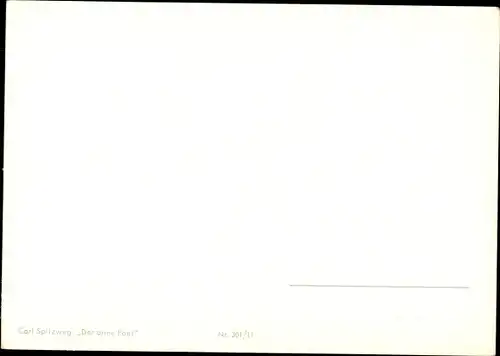 Künstler Ak Spitzweg, Carl, Der arme Poet