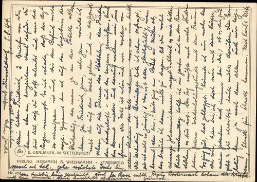 Ak E. Gräußner, im Wetterstein, Rinder