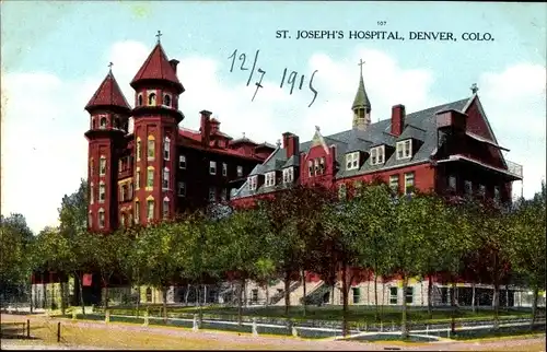 Ak Denver Colorado USA, St. Josephs Krankenhaus