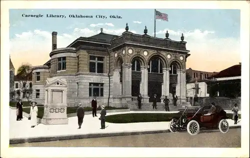 Ak Oklahoma City Oklahoma USA, Carnegie Library, Auto
